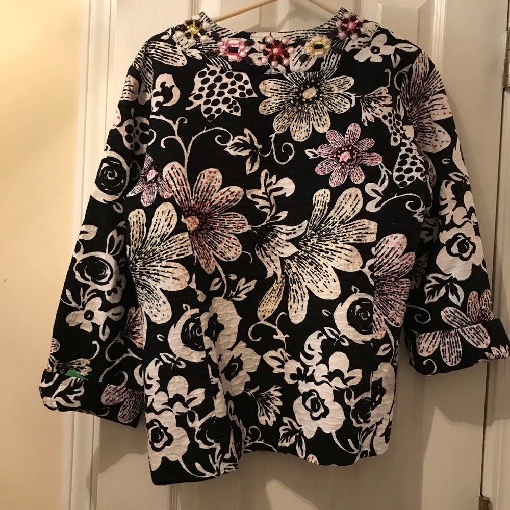 Chico’s Flowered Sequins Jacket - image 2